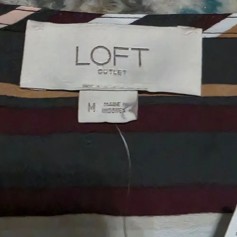 LOFT Multicolor Striped Top - Picture 6 of 6